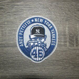 Andy Pettitte #46 New York Yankees Retirement Iron On Patch 3.5" x 4"